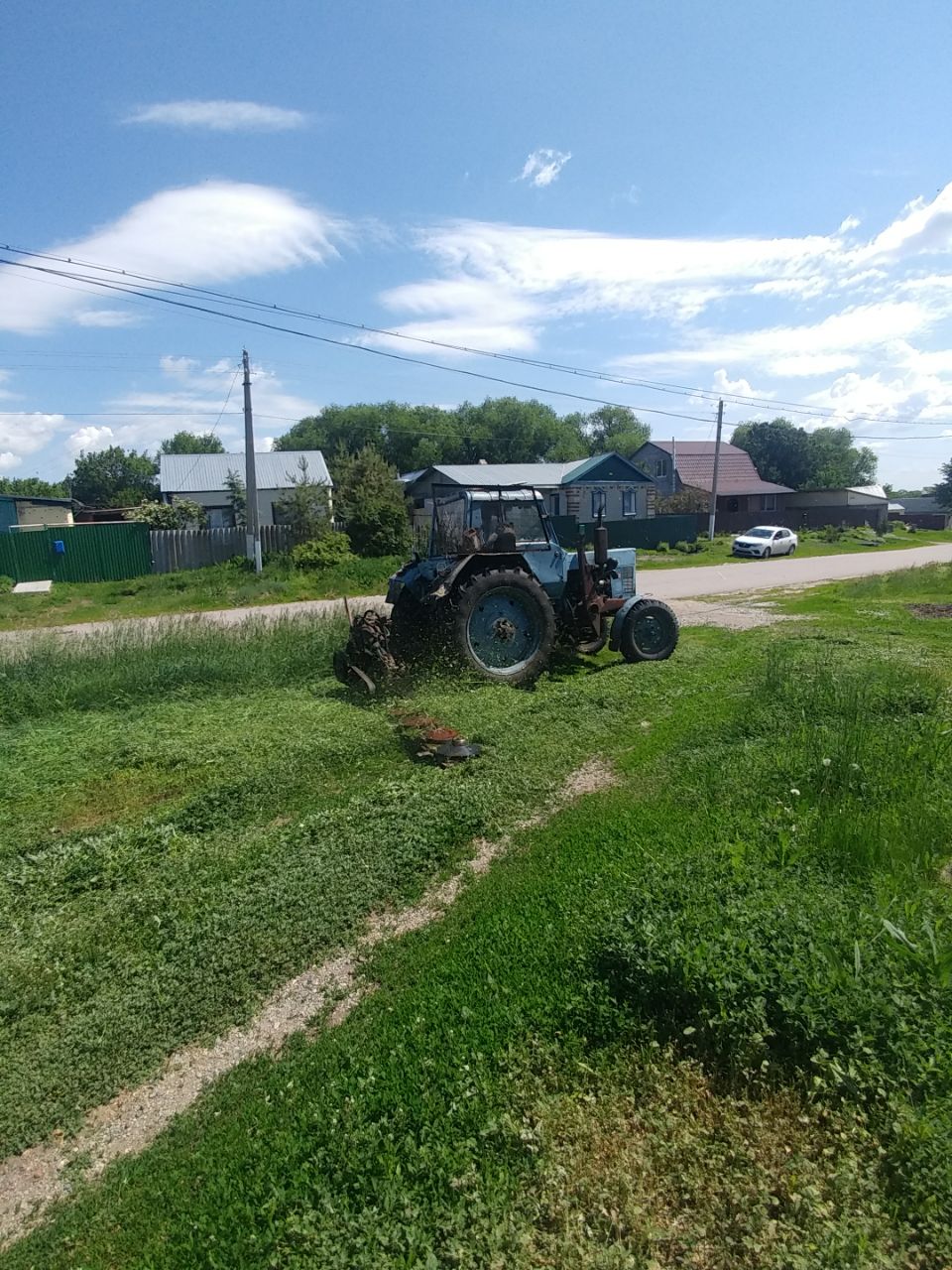 Покос травы.