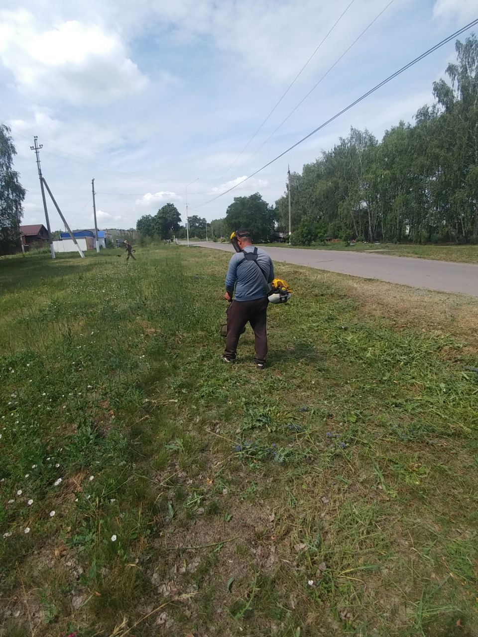 Покос травы.